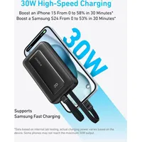 Anker Power Bank 10000mAh 30W, USB-C L Kabel Schwarz