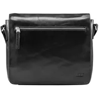 JOST Skagen Aktentaschen Messenger Leder 32 cm Laptopfach schwarz