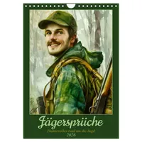Calvendo Jägersprüche (Wandkalender 2026 DIN A4 hoch), CALVENDO Monatskalender