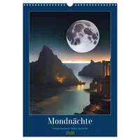 Calvendo Mondnächte- Mondverzauberte Nächte aus der KI (Wandkalender 2026