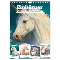 Calvendo Einhörner. Mystisch, kraftvoll und traumhaft schön (Wandkalender 2026