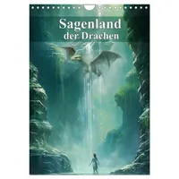 Calvendo Sagenland der Drachen (Wandkalender 2026 DIN A4 hoch),
