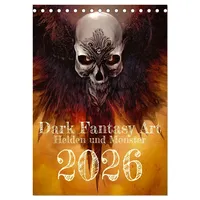 Calvendo Dark Fantasy Art - Helden und Monster (Tischkalender