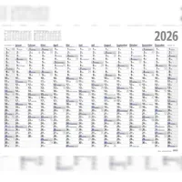 Adina 2026 ADINA Plakatkalender Wandkalender A1 84x60cm Lieferung: gefaltet