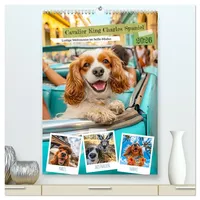 Calvendo Cavalier King Charles Spaniel - Lustige Weltenreise im
