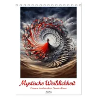 Calvendo Mystische Weiblichkeit - Frauen in abstrakter Droste-Kunst (Tischkalender