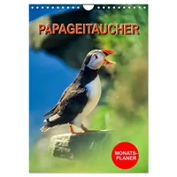 Calvendo Papageitaucher Monatsplaner (Wandkalender 2026 DIN A4 hoch), CALVENDO