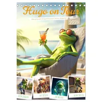 Calvendo Hugo on Tour (Tischkalender 2026 DIN A5 hoch),