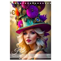 Calvendo Hüte - fantasievoll und verrückt (Tischkalender 2026 DIN