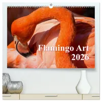 Calvendo Flamingo Art 2026 (hochwertiger Premium Wandkalender 2026 DIN