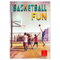 Calvendo Basketball Fun (Tischkalender 2026 DIN A5 hoch), CALVENDO