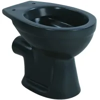 Sanicomfort Stand-WC anthrazit matt spülrandlos, Abgang waagrecht, Tiefspüler