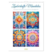 Calvendo Zauberhafte Mandalas (Wandkalender 2026 DIN A4 hoch), CALVENDO