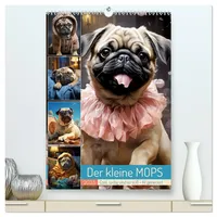 Calvendo Der kleine Mops (hochwertiger Premium Wandkalender 2026 DIN