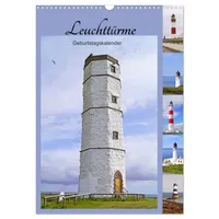 Calvendo Leuchttürme - Geburtstagskalender (Wandkalender 2026 DIN A3 hoch),
