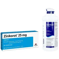 Optiderm Zinkorot 25 Mg Tabletten + Optiderm Creme Im