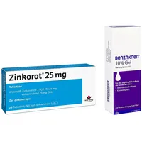 Benzaknen Zinkorot 25 Mg Tabletten + Benzaknen 10% Gel