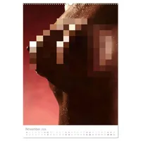 Calvendo Perlenglanz - Wassertropfen auf nackter Haut (hochwertiger Premium