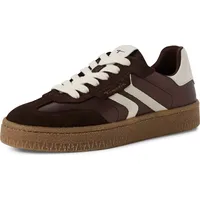 TAMARIS Damen Sneaker Low Leder, braun, 42 EU