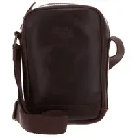 Buckle & Seam Runner Umhängetasche Leder Brown