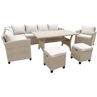 Green Spirit Garten Ecklounge Set Alpina Braun