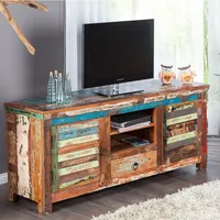 Riess-Ambiente TV-Board JAKARTA - 150cm bunt recyceltes Massivholz