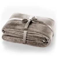 DecoKing Kuscheldecke 70x150 cm Cappuccino Decke Microfaser Tagesdecke Fleece
