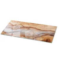 Tulup Tischplatte Hellbraun, Glas 125x50x0.4 cm Esszimmer, Tische, Esstische,