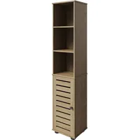 WELLTIME Hochschrank "MODENA", braun (eiche), B:35cm H:167cm, Kunststoff, Melamin,