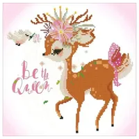 Needle art world Diamond Painting Reh Königin Bastelset