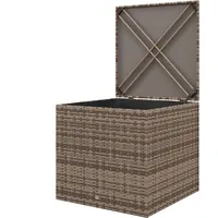 Outsunny Auflagenbox, Sand Polyrattan B/H/L: ca. 75x70x75 cm, -