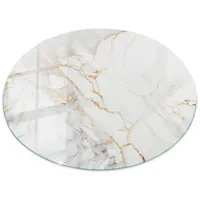Tulup Tischplatte Weiß, Glas 60x60x0.4 cm Esszimmer, Tische, Esstische,
