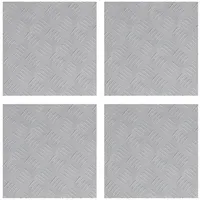 VidaXL Aluminium Schachbrettplatten 4 Stk Anti-Rutsch 40x40 cm