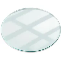 Tulup Tischplatte Transparent, Glas, 60x0.4x60 cm Esszimmer, Tische, Esstische,