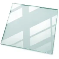 Tulup Tischplatte 50 x 50 cm Glas transparent