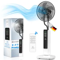 Kesser Stand-Ventilator Frosty mit Wasser Ultraschall-Sprühnebel Wasserkühlung inkl. Fernbedienung