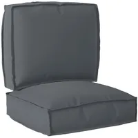 VidaXL 2-teiliges Pallet Kissen Set Anthrazit Oxford Stoff