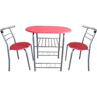 Hti-Living Tischgruppe Rot Merit - Rot