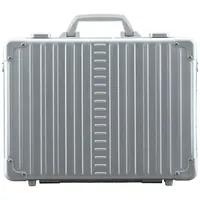 Aleon Attache Aktenkoffer 43 cm Laptopfach silberfarben