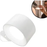Best Direct Best Direct® Wandleuchte - schwenkbare Leselampe, Akku,