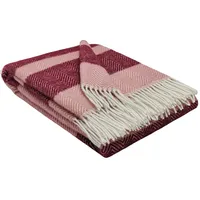 STTS International Wolldecke 100% Schurwolle Wohndecke 140 x 200