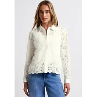 STREET ONE LTD QR All-Over Crochet shirtcollar Blouse Off