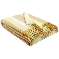 STTS International Wolldecke 100% Schurwolle Wohndecke 140 x 200