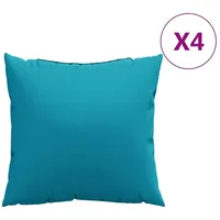 VidaXL Sofakissen 4 Stk. Blau 40x40 cm Stoff