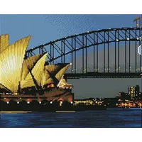 Needle art world Diamond Painting Sydney bei Nacht Bastelset