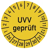 Dreifke Dreifke® Prüfplakette UVV geprüft 2026 - 2031, Folie,