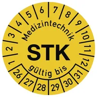 Dreifke Dreifke® Prüfplakette Medizintechnik STK 2026-2031, Polyesterfolie, Ø 15