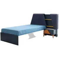 JV moebel Modern Garnitur Kinderzimmer Kinderbett Nachttisch Bett Blau
