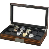 Rothenschild Uhrenbox RS-2377-12EB für 12 Uhren ebony