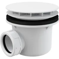 Alcadrain A49B Ablaufgarnitur für die Duschwannen, Weiß Ø 90